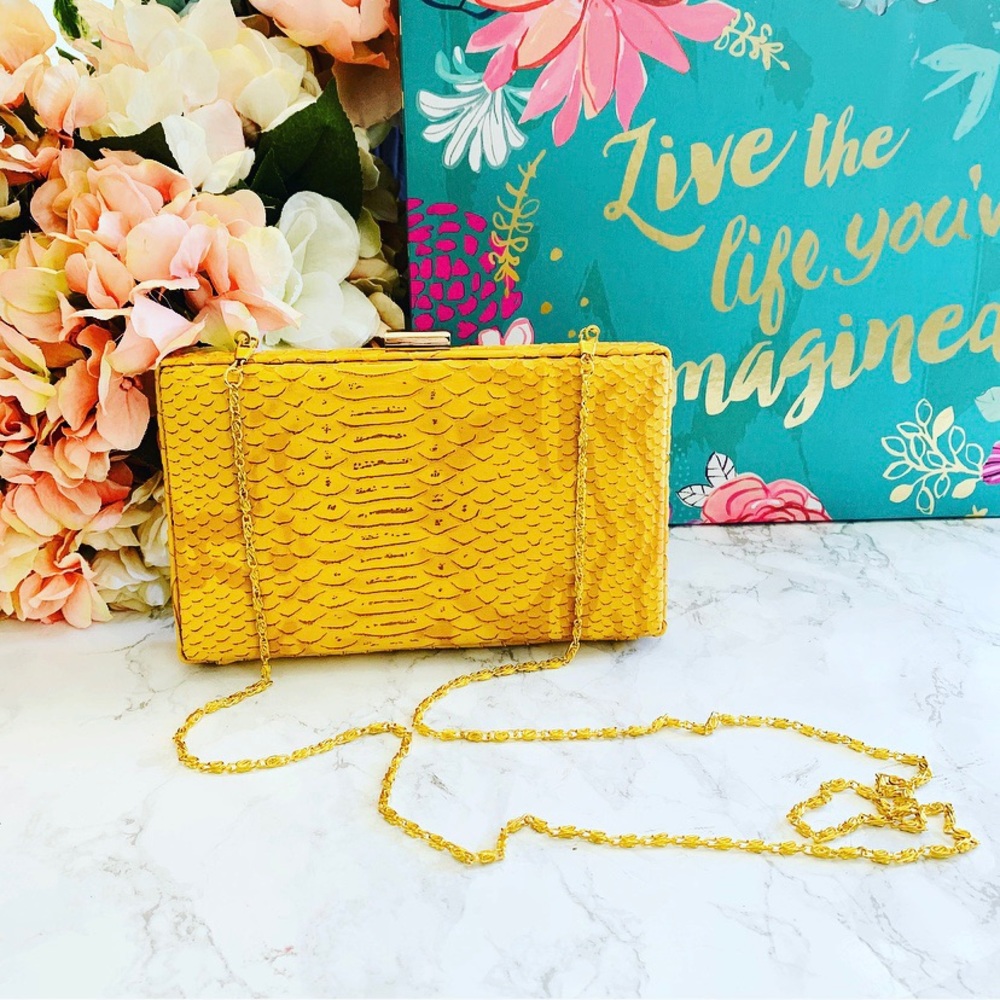 Chain Evening Clutch Crossbody Bag